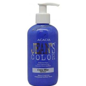 Jean's Color 250 ml Deli Mavi Crazy Blue Hair Dye Amonyaksız Kokusuz Su Bazlı Saç Boyası
