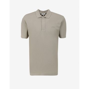 Jeep C4SM-TST4528 Taş Polo Yaka Relaxed Nakışlı Erkek T-Shirt