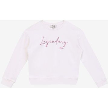 Jeep J4WG-SWT7562 Baskılı Ekru Kız Çocuk Sweatshirt