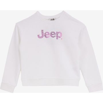 Jeep J4WG-SWT7570 Baskılı Ekru Kız Çocuk Sweatshirt