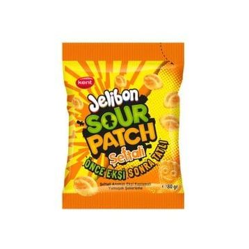 Jelibon 80 gr Sour Patch Şeftali Aromalı Yumuşak Şekerleme