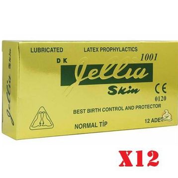 Jellia Normal Tip 12'li 12 Kutu Skin Prezervatif