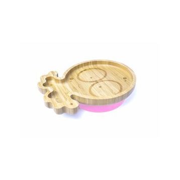 Jellyboon Bambu Ahtapot Pembe Vakumlu Tabak