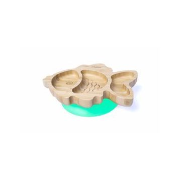 Jellyboon Bambu Balık Yeşil Vakumlu Tabak
