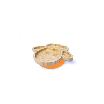 Jellyboon Bambu Kuzu Turuncu Vakumlu Tabak