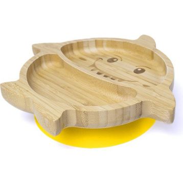 Jellyboon Sarı Bambu Köpek Balığı Vakumlu Tabak