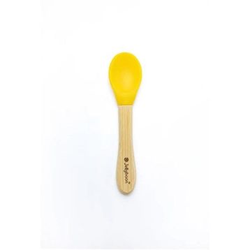 Jellyboon Sarı Bambu Silikon Kaşık