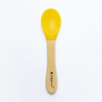 Jellyboon Sarı Bambu Silikon Kaşık