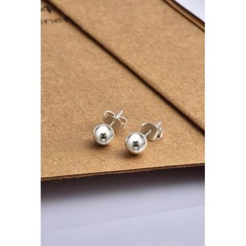 Jelux Silver Gümüş 4 mm Top Küpe
