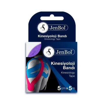 Jenbol 5 cm 5 mt Mor Kinesiology Tape Ağrı Bandı