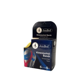 Jenbol 5 cm 5 mt Sarı Kinesiyoloji Ağrı Bandı