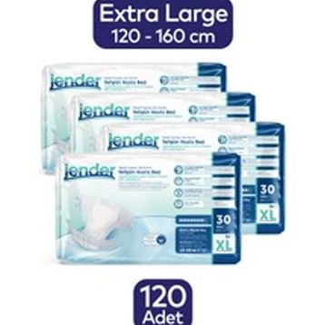 Jender 120 Adet XL Belbantlı Hasta Bezi