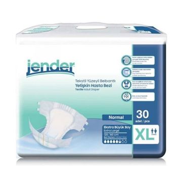 Jender 90 Adet Large Belbantlı Hasta Bezi
