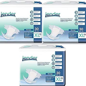 Jender 90 Adet XL Belbantlı Hasta Bezi