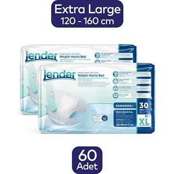 Jender Bağlamalı XL 60 Adet Hasta Bezi