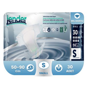 Jender Bel Bantlı Small 30 Adet Hasta Bezi