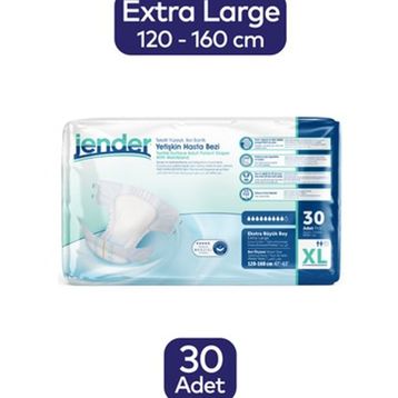 Jender Ekstra Büyük Xlarge Bel Bantlı Hasta Alt Bezi