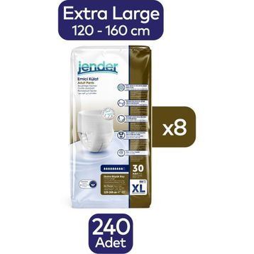 Jender Emici Külot XLarge 240 Adet Yetişkin Hasta Bezi