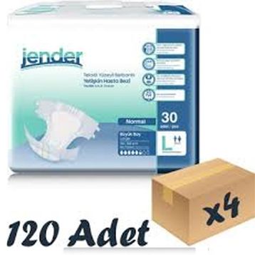 Jender Hasta 120 Adet Large 4 Paket Alt Hasta Bezi
