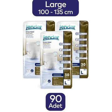 Jender Süper Emici Large 90 Adet Külot Hasta Bezi