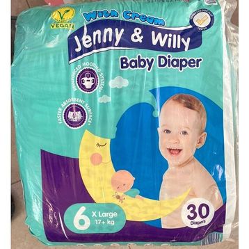 Jenny & Willy No:6 XLarge 30 Adet Bebek Bezi