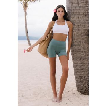 Jerf Aruba Natural Yeşil Toparlayıcı Mini Kadın Şort