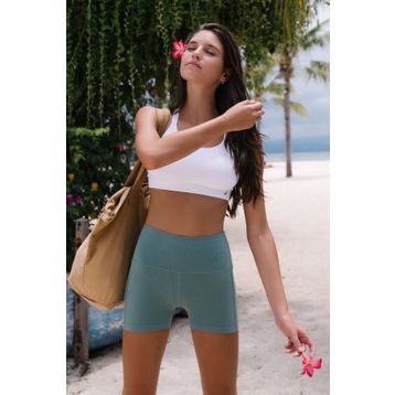Jerf Aruba Natural Yeşil Toparlayıcı Mini Kadın Şort