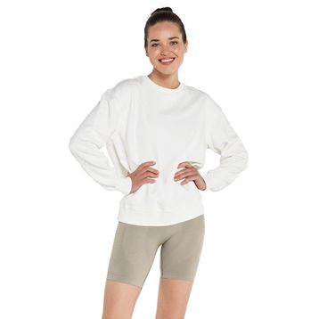 Jerf Lydney Krem Sıfır Yaka Kadın Sweatshirt