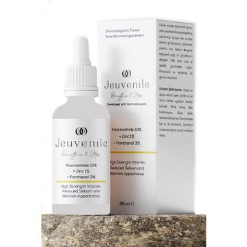 Jeuvenile 30 ml Niacinamide %10+Zinc%1+Panthenol %3 Cilt Yağı Dengeleyici ve Leke Karşıtı Serum