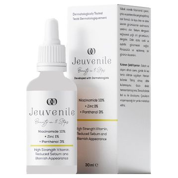 Jeuvenile 30 ml Niacinamide %10+Zinc%1+Panthenol %3 Cilt Yağı Dengeleyici ve Leke Karşıtı Serum