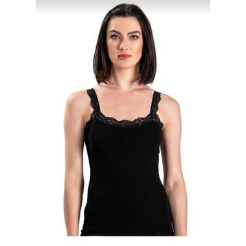 Jiber 505 Güpürlü Likralı Beyaz Kadın Atlet