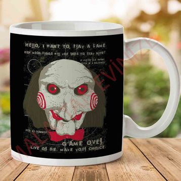 Jigsaw Saw Clown Head Baskılı Kupa