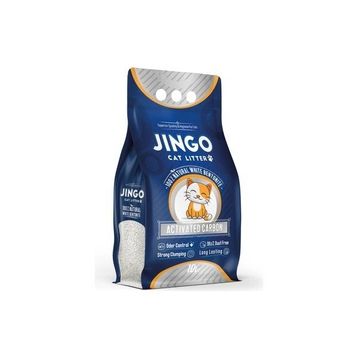 Jingo Cat Litter Aktif Karbonlu Topaklanan 10 lt Kedi Kumu