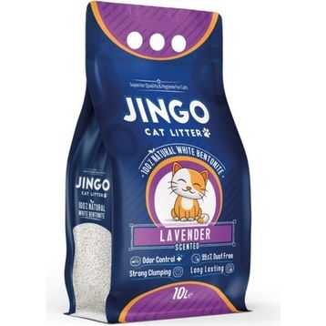 Jingo Lavanta Kokulu İnce Taneli 10 lt Topaklanan Kedi Kumu