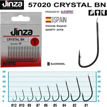 Jinza 57020 8 Crystal BN 20 Adet Olta İğnesi