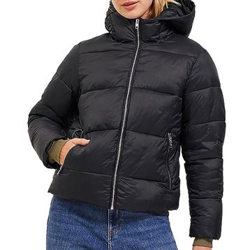 JJXX 12238268-Black Jxbillie Puffer Jacket Otw Sn Kadın Siyah Mont