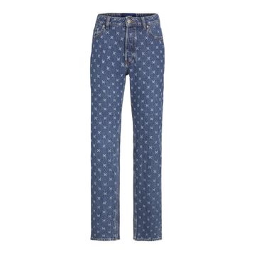 JJXX JXSEOUL Stra MW Laser R3042 DNM Medium Blue Denim Kadın Jeans