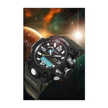 JoeFox Jo.G.S01 Siyah Küçük Kasa Digital ve Analog Çocuk Kol Saati