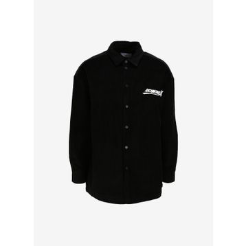 John Richmond UMA23111CA Siyah Slim Fit Gömlek Yaka Erkek Gömlek