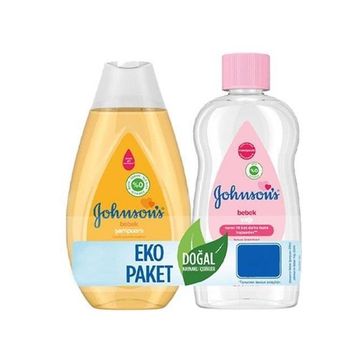 Johnson's Baby 200 ml Nazik Günlük Bakım Bebek Şampuanı + 200 ml Bebek Yağı