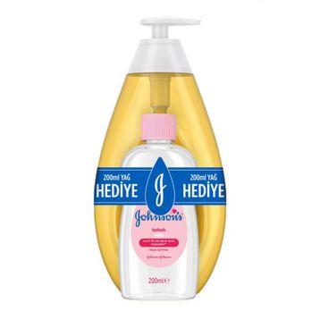 Johnson's Baby 200 ml Nazik Günlük Bakım Bebek Şampuanı + 200 ml Bebek Yağı