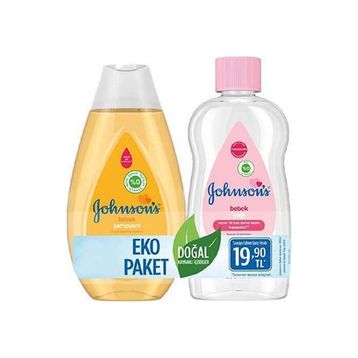 Johnson's Baby 200 ml Nazik Günlük Bakım Bebek Şampuanı + 200 ml Bebek Yağı