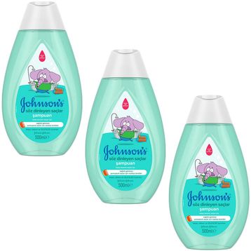 Johnson's Baby 3x500 ml Kral Şakir Söz Dinleyen Saçlar Şampuan