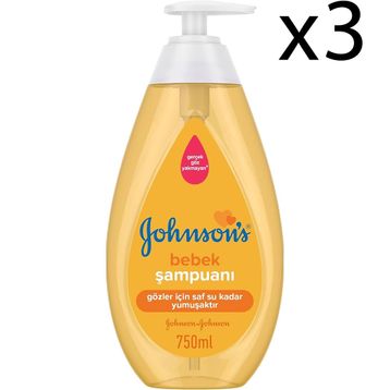 Johnson's Baby 3x750 ml Göz Yakmayan Bebek Şampuanı