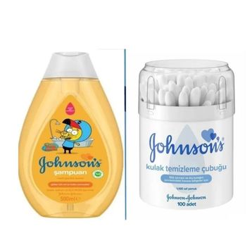 Johnson's Baby Kral Şakir 500 ml Şampuan + 100'lü Kulak Temizleme Çubuğu