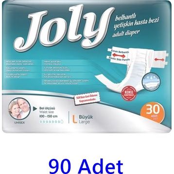Jolly Belbantlı Büyük Boy 90 Adet Hasta Bezi