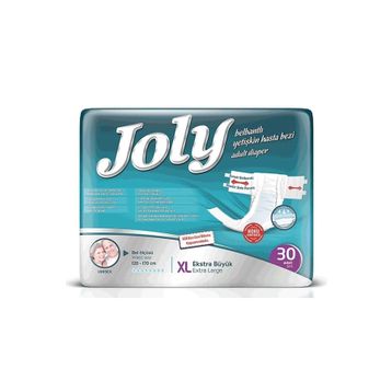 Jolly Esnek Bel Bantlı Yetişkin XL 30 Adet Hasta Bezi