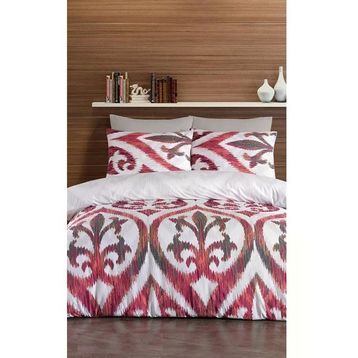 Jolly Home 200x220 cm Arya Fuşya 4 Mevsim Çift Kişilik Kapitoneli Nevresim Takımı