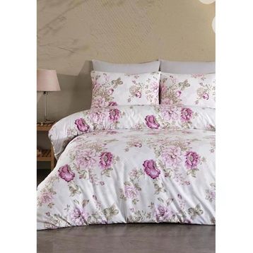 Jolly Home 4 Mevsim Çift Kişilik Kapitoneli Lina Mürdüm Nevresim Takımı