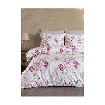 Jolly Home 4 Mevsim Çift Kişilik Kapitoneli Lina Mürdüm Nevresim Takımı